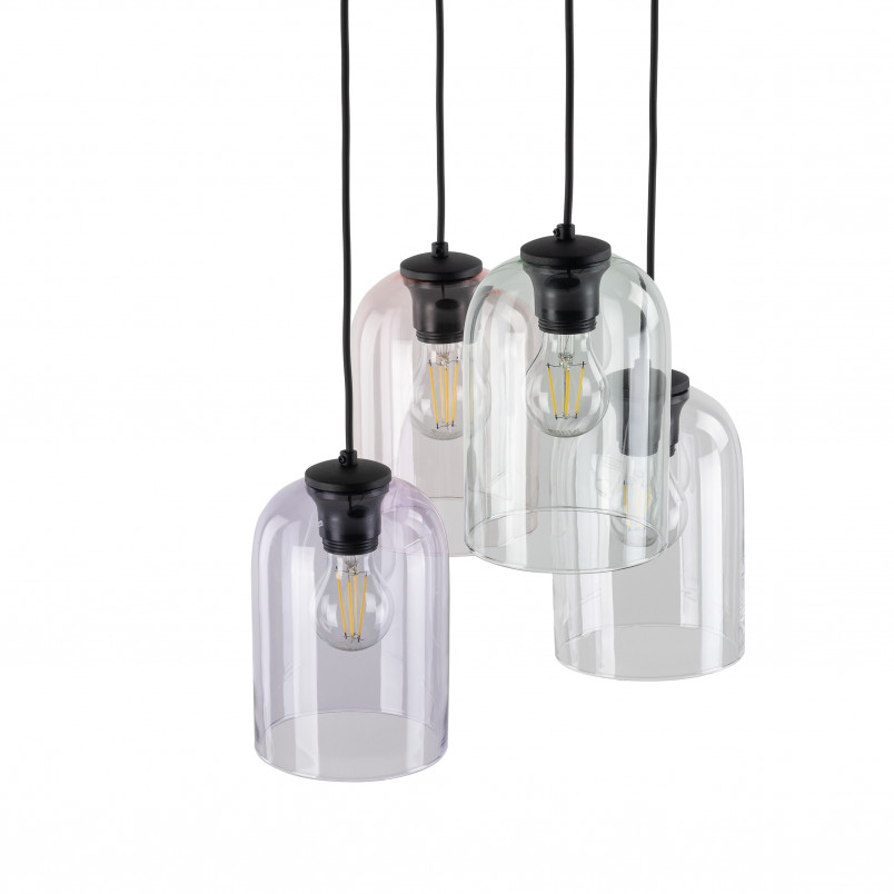 Lampa Molly IV zielona - Szklana lampa wisząca TK Lighting