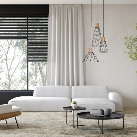 Lampa Wisząca Modesto Wood - 3 punkty, Loft, TK Lighting