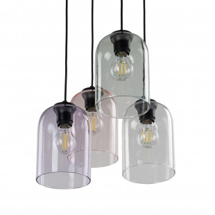 Lampa Molly IV zielona - Szklana lampa wisząca TK Lighting