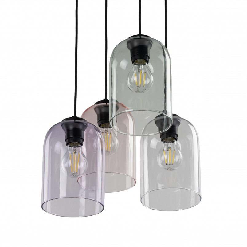 Lampa Molly IV zielona - Szklana lampa wisząca TK Lighting
