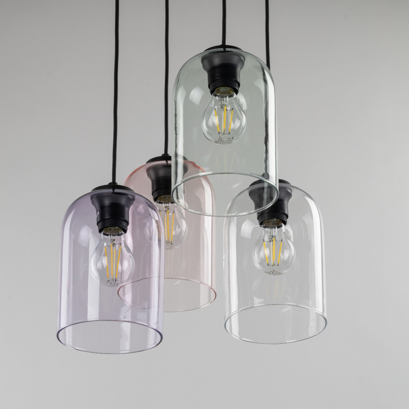 Lampa Molly IV zielona - Szklana lampa wisząca TK Lighting