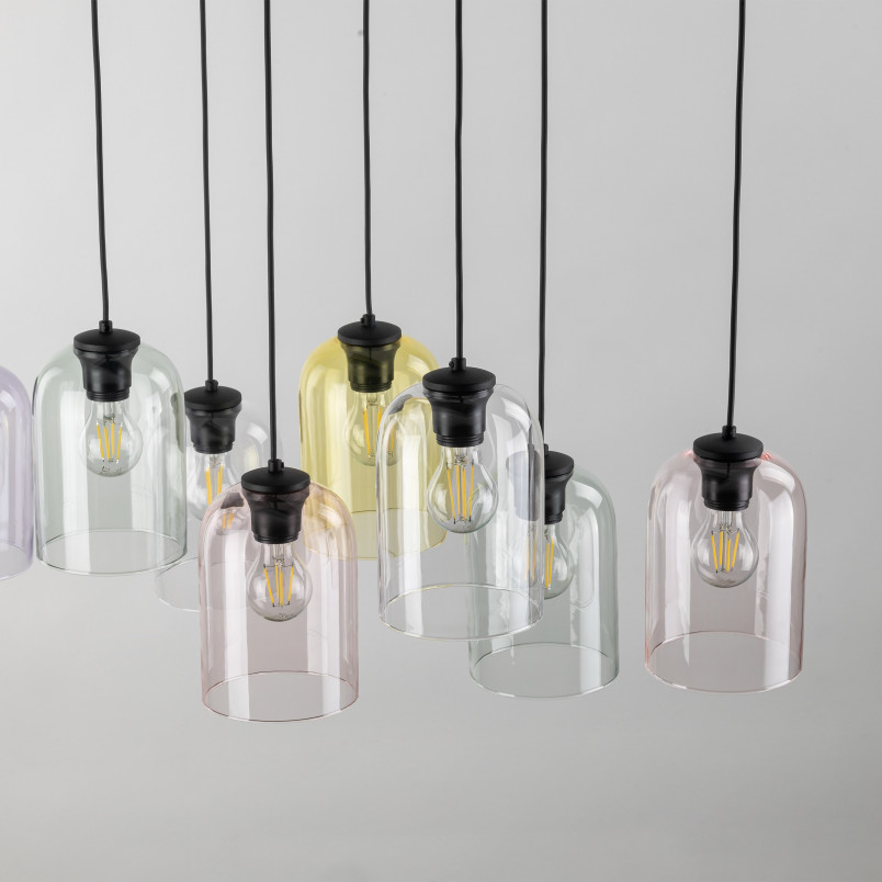 Lampa wisząca Molly VIII | Szklana, kolorowa - TK Lighting