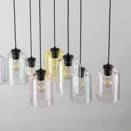 Lampa wisząca Molly VIII | Szklana, kolorowa - TK Lighting