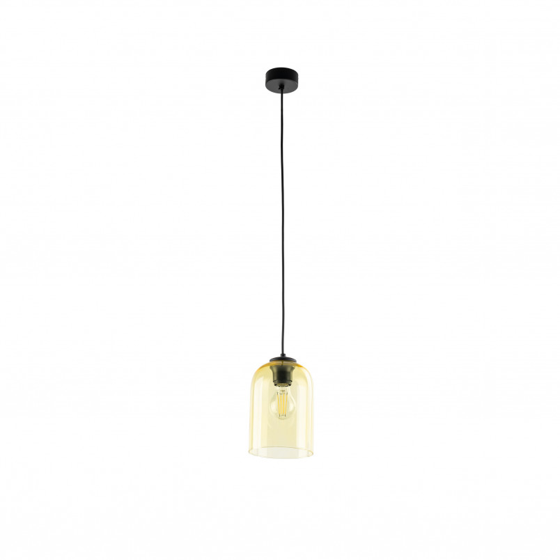 Lampa wisząca szklana Molly | Żółta, E27 | TK Lighting