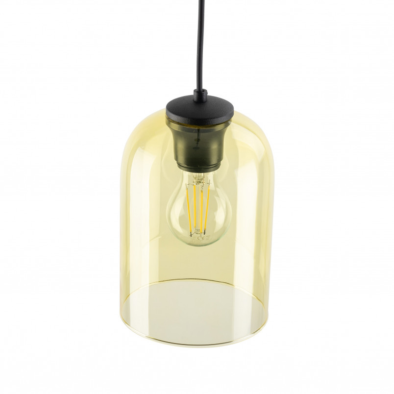 Lampa wisząca szklana Molly | Żółta, E27 | TK Lighting