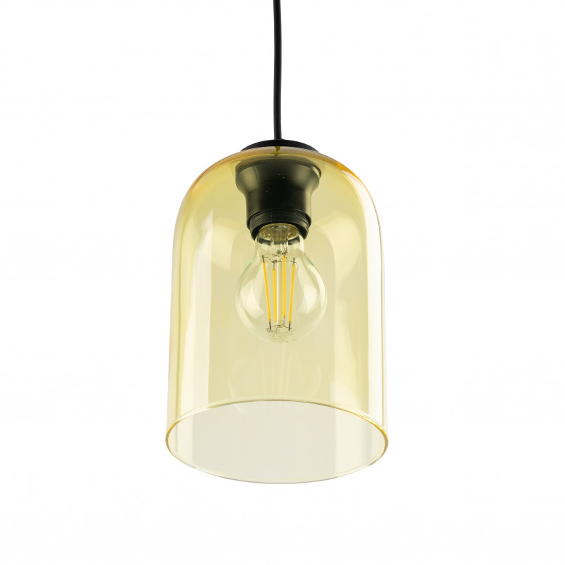 Lampa wisząca szklana Molly | Żółta, E27 | TK Lighting