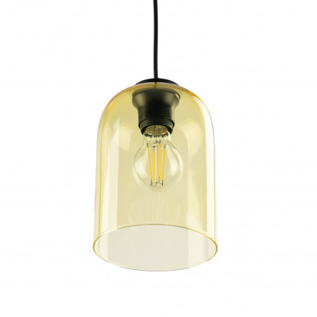 Lampa wisząca szklana Molly | Żółta, E27 | TK Lighting