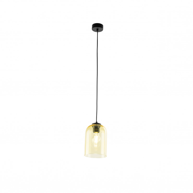 Lampa wisząca szklana Molly | Żółta, E27 | TK Lighting