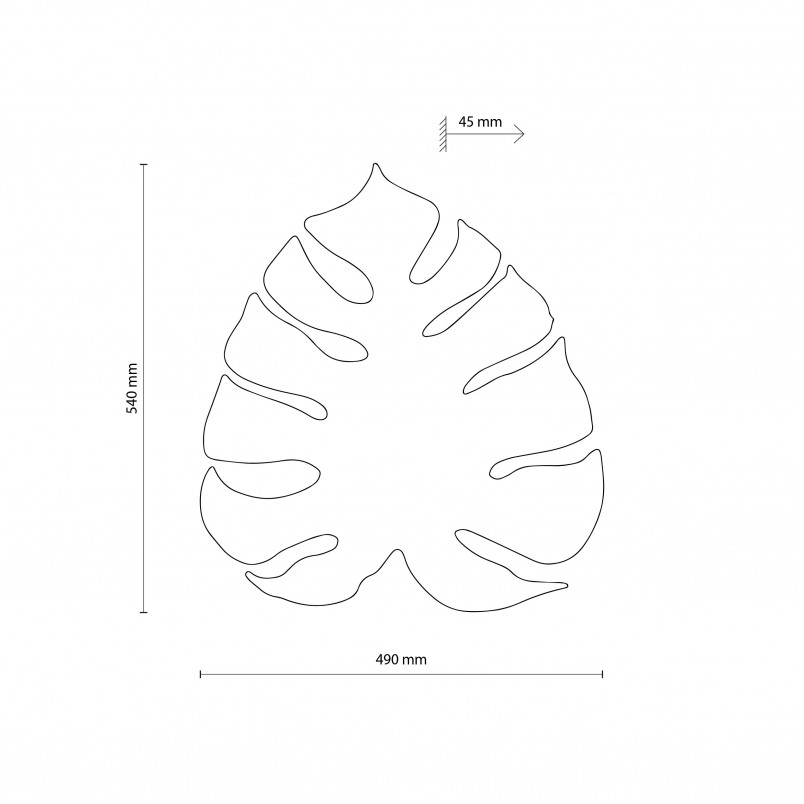 Kinkiet ścienny Monstera beżowy TK Lighting | Nowoczesny design