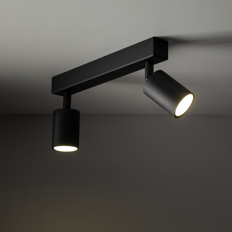 Reflektor sufitowy 2 punktowy Nex czarny | TK Lighting