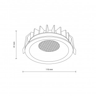 Lampa spot Nexus LED TK Lighting - 18W, CCT, Czarna