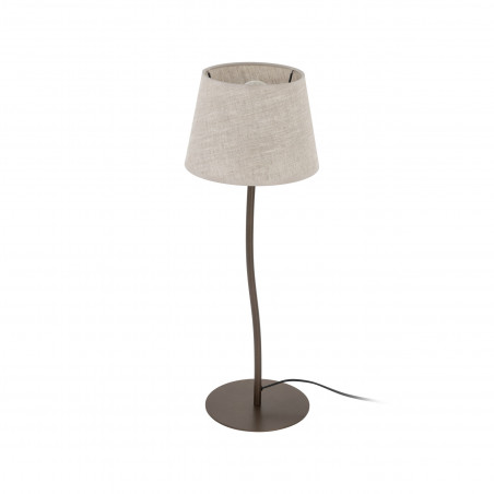 Lampa stołowa Nicola len/brąz TK Lighting - Oświetlenie z charakterem