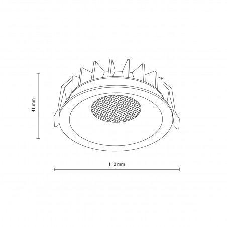 Lampa LED Nexus - Spot podtynkowa 18W | TK Lighting