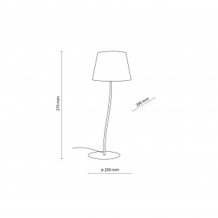 Lampa stołowa Nicola len/brąz TK Lighting - Oświetlenie z charakterem