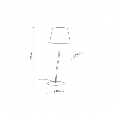 Lampa stołowa Nicola len/brąz TK Lighting - Oświetlenie z charakterem