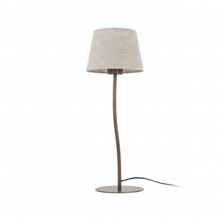 Lampa stołowa Nicola len/brąz TK Lighting - Oświetlenie z charakterem
