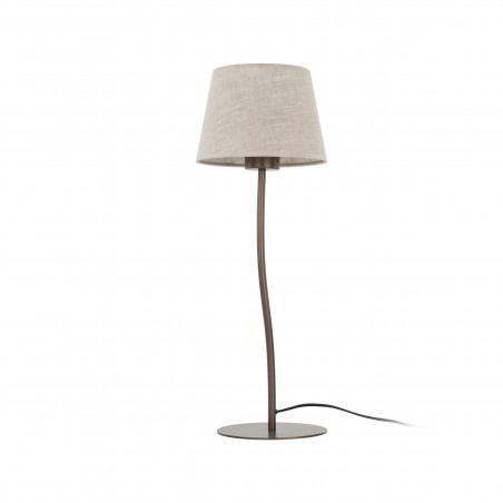 Lampa stołowa Nicola len/brąz TK Lighting - Oświetlenie z charakterem