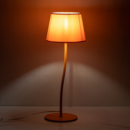 Lampa stołowa Nicola pomarańczowa | TK Lighting - Odkryj więcej!