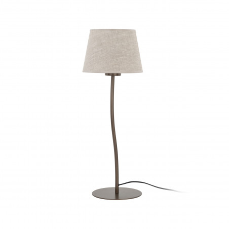Lampa stołowa Nicola len/brąz TK Lighting - Oświetlenie z charakterem