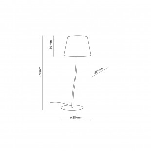 Lampa stołowa Nicola pomarańczowa | TK Lighting - Odkryj więcej!