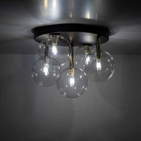 Plafon szklany 5 kul Nilos TK Lighting | Lampa sufitowa