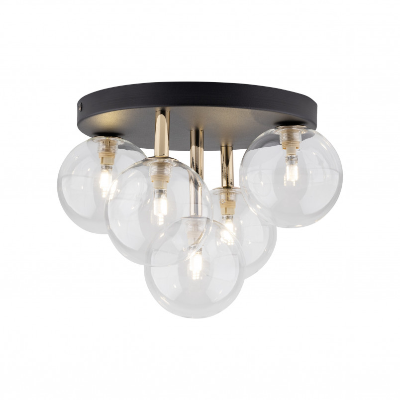 Plafon szklany 5 kul Nilos TK Lighting | Lampa sufitowa