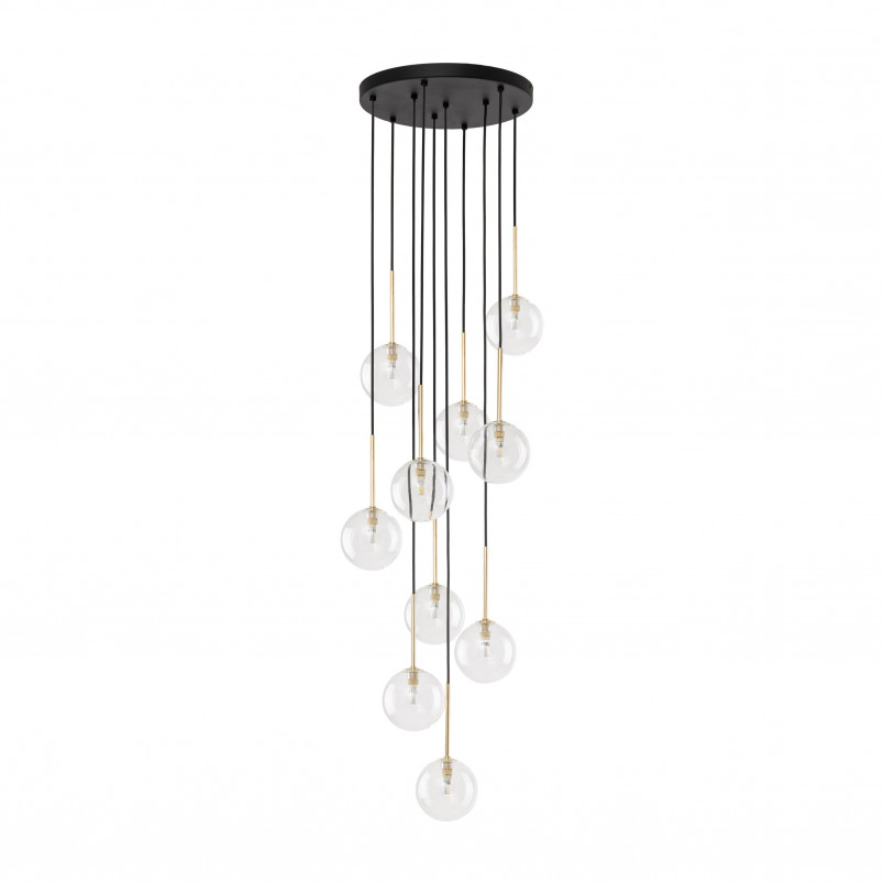 Lampa Wisząca Nilos 10 Kul Szklanych | TK Lighting - Elegancki Żyrandol