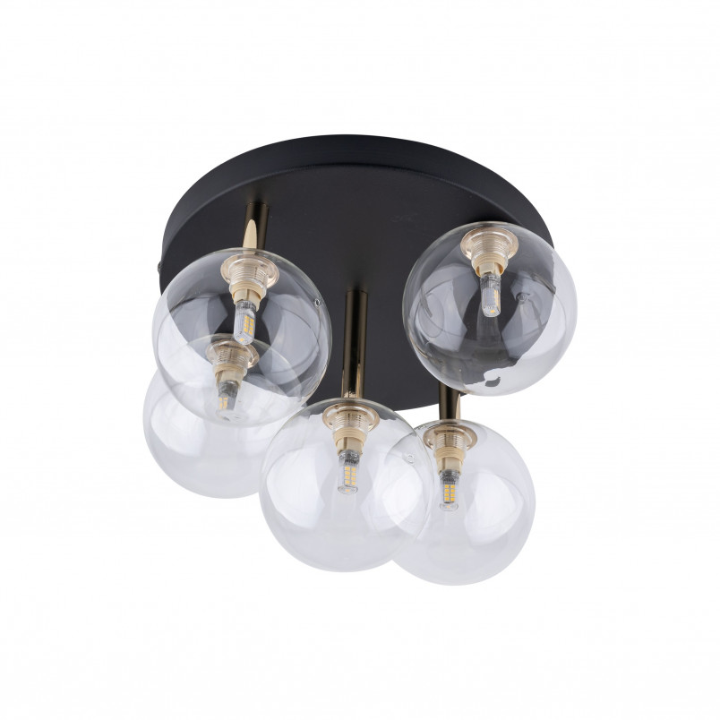 Plafon szklany 5 kul Nilos TK Lighting | Lampa sufitowa