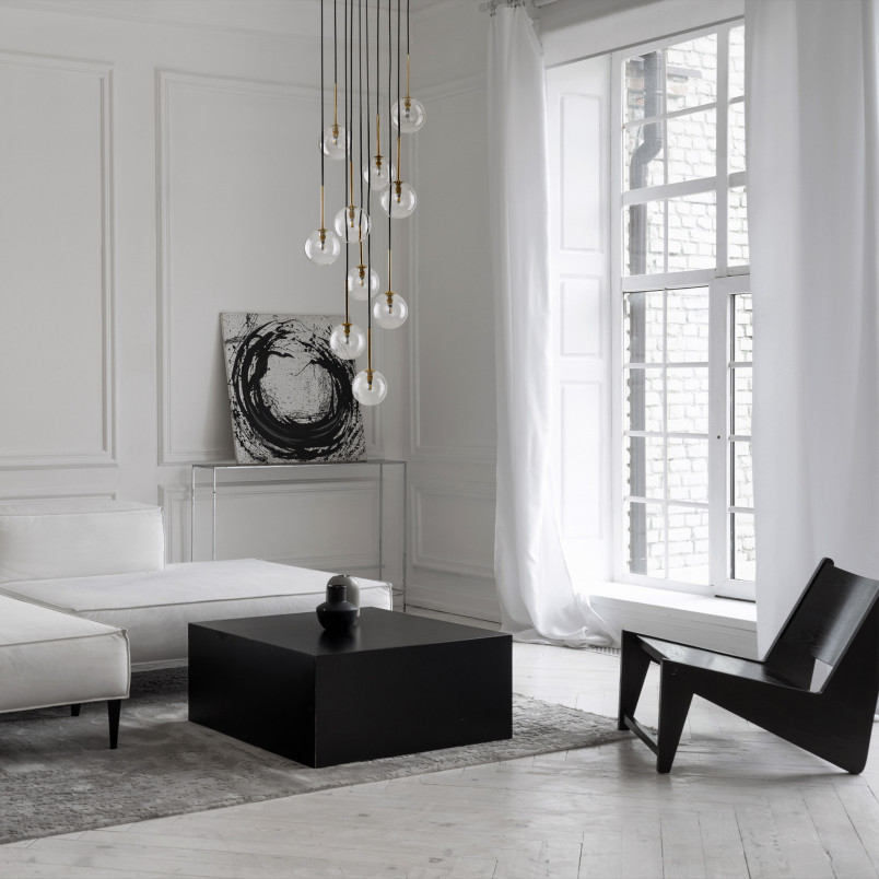Lampa Wisząca Nilos 10 Kul Szklanych | TK Lighting - Elegancki Żyrandol