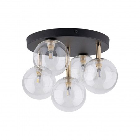 Plafon szklany 5 kul Nilos TK Lighting | Lampa sufitowa