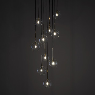 Lampa Wisząca Nilos 10 Kul Szklanych | TK Lighting - Elegancki Żyrandol