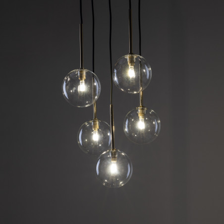 Lampa Wisząca Nilos 5 Kul Szklanych | TK Lighting
