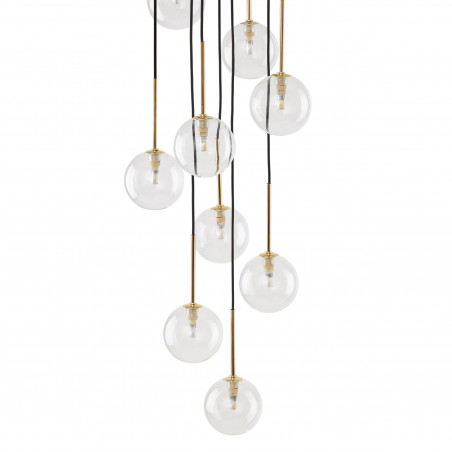 Lampa Wisząca Nilos 10 Kul Szklanych | TK Lighting - Elegancki Żyrandol