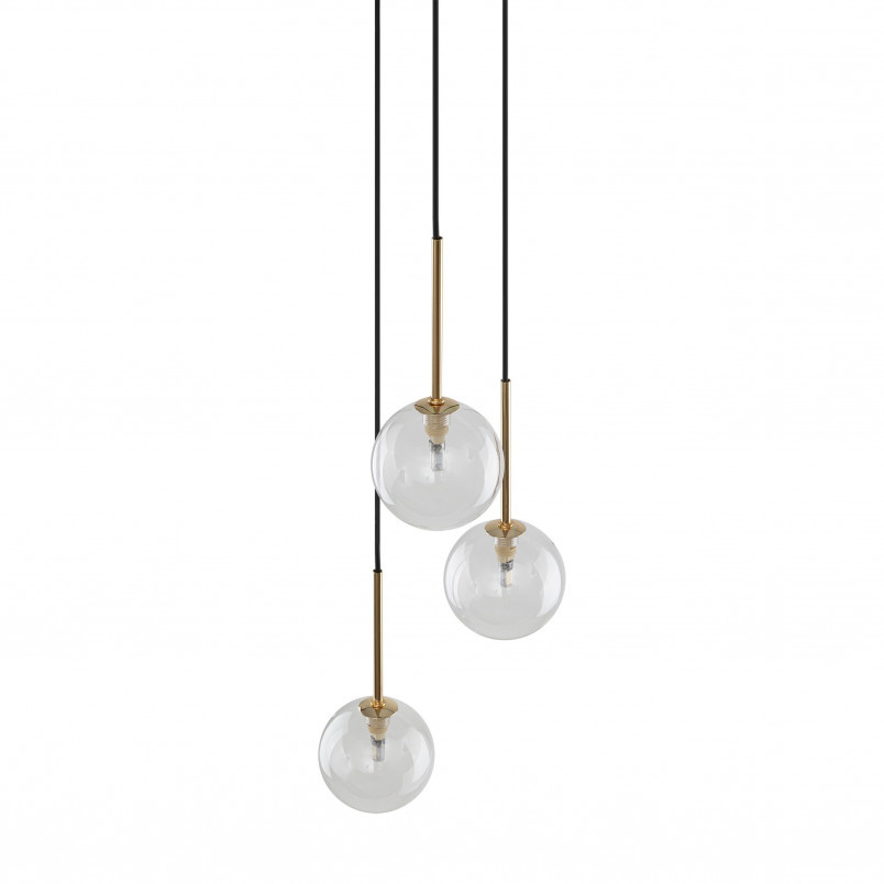Lampa wisząca 3 kule szklane Nilos | TK Lighting