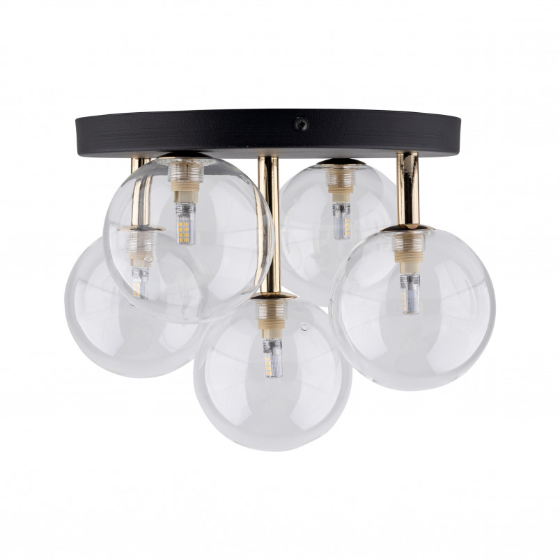 Plafon szklany 5 kul Nilos TK Lighting | Lampa sufitowa