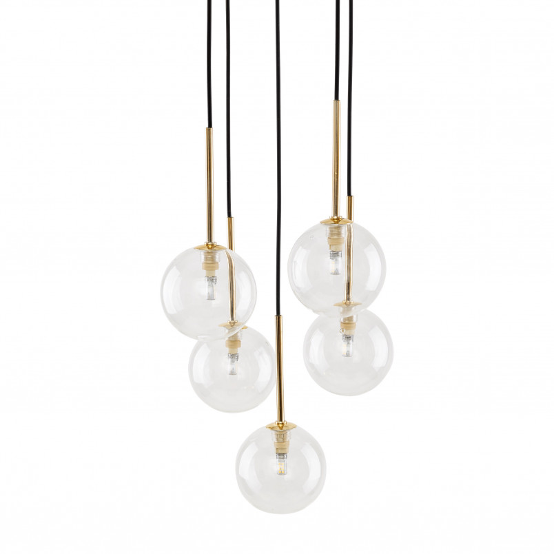 Lampa Wisząca Nilos 5 Kul Szklanych | TK Lighting