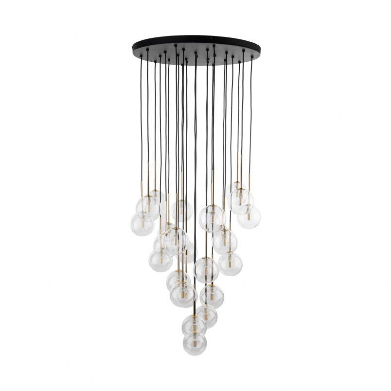 Żyrandol szklany 26 kulek Nilos TK Lighting | Nowoczesna lampa