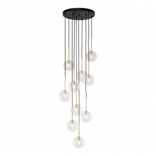 Lampa Wisząca Nilos 10 Kul Szklanych | TK Lighting - Elegancki Żyrandol