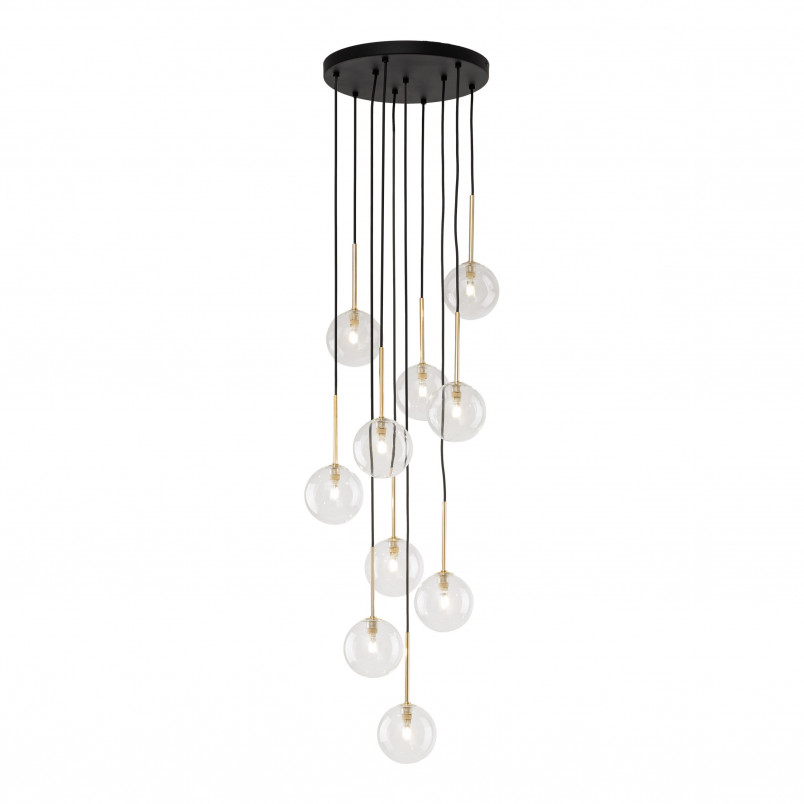 Lampa Wisząca Nilos 10 Kul Szklanych | TK Lighting - Elegancki Żyrandol
