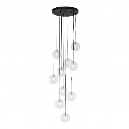 Lampa Wisząca Nilos 10 Kul Szklanych | TK Lighting - Elegancki Żyrandol