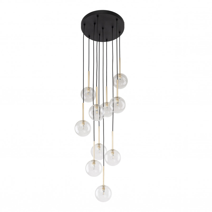 Lampa Wisząca Nilos 10 Kul Szklanych | TK Lighting - Elegancki Żyrandol