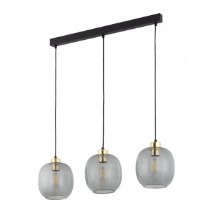Lampa Wisząca Szklana Omega III | TK Lighting - Grafitowa, 84cm