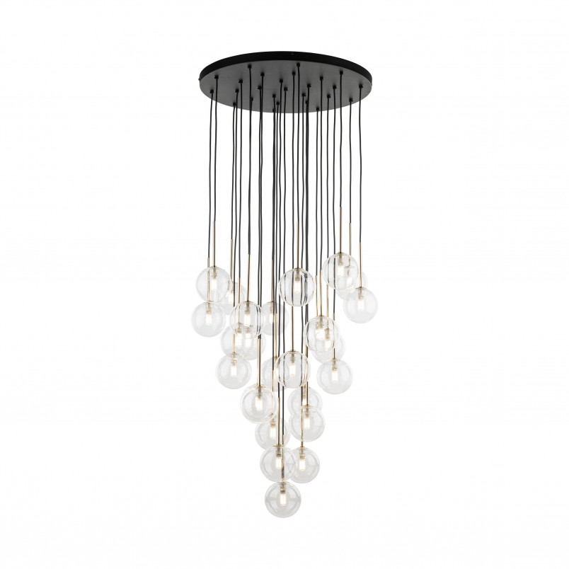 Żyrandol szklany 26 kulek Nilos TK Lighting | Nowoczesna lampa
