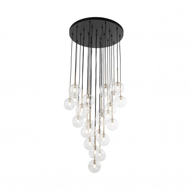 Żyrandol szklany 26 kulek Nilos TK Lighting | Nowoczesna lampa