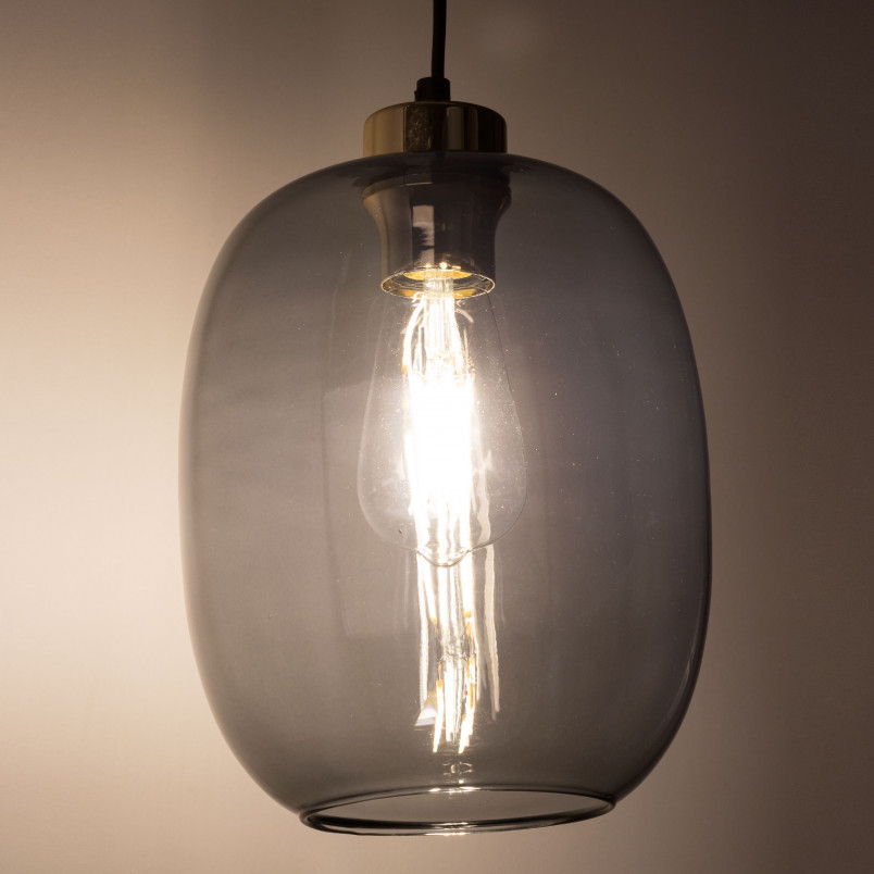 Lampa Wisząca Loft Omega Szklana Grafitowa TK Lighting | Kup Teraz