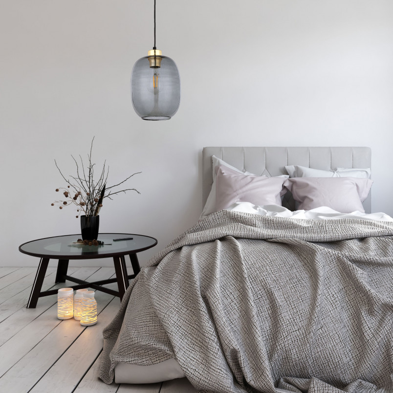 Lampa Wisząca Loft Omega Szklana Grafitowa TK Lighting | Kup Teraz