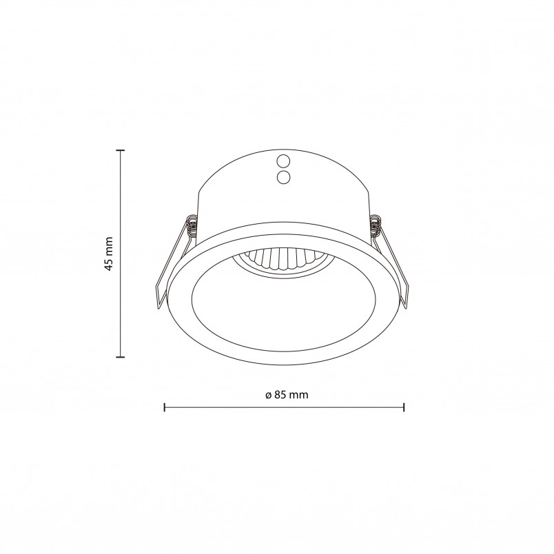 Lampa podtynkowa do łazienki IP65 | TK Lighting - 8,5cm