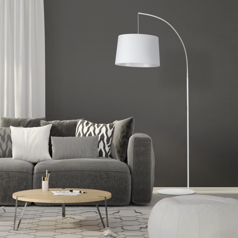 Lampa podłogowa Orta biała TK Lighting | Skandynawski design