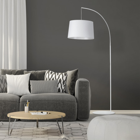 Lampa podłogowa Orta biała TK Lighting | Skandynawski design