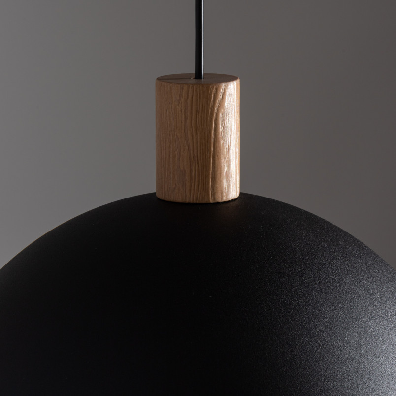 Lampa wisząca loft Oslo | Czarna / Sosna | TK Lighting